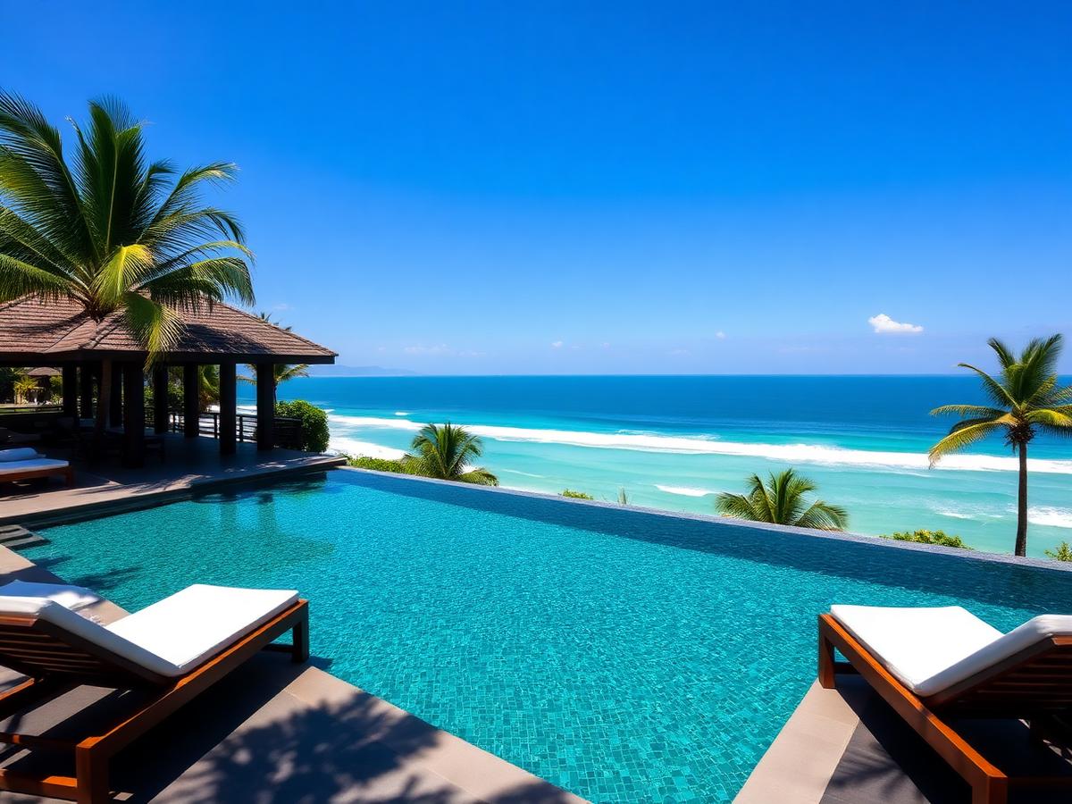 Pool and ocean view
