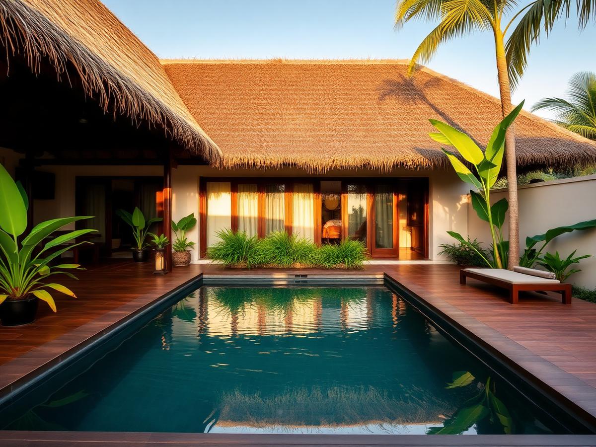 Private villa with pool